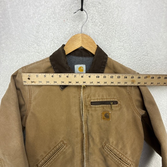 Carhartt Detroit Jacket Sherpa Lined Youth Large (10/12) YYJ97 BRN Brown - Picture 8 of 15